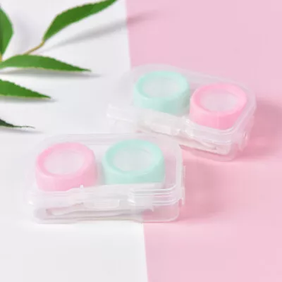 Colorful Transparent Portable Contact Lens Case Box Storage Box Holder Contai YK • £5.15