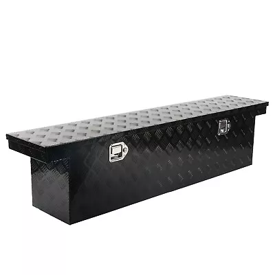 60 X12 X14  Inch Black Aluminum Side Mount Truck Bed Tool Box For Trailer Pickup • $197.97