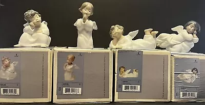 Lladro Lot Of 4 Porcelain Angel Figurines 4539 4538 4541 6491 • $289