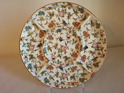 Vintage 1920's Moriyama Mori-machi Hand Painted Floral Divided Dish W/ Box • $15