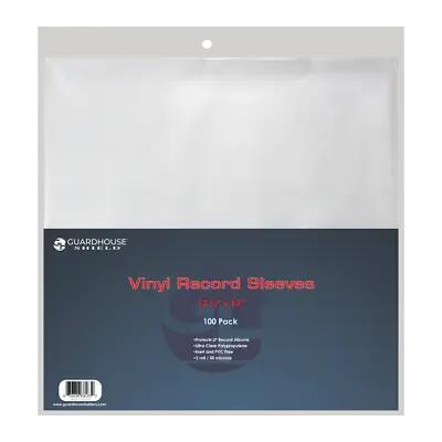 New 100 Shield Vinyl Record Sleeves Outer Plastic Lp Bcw Album Cover Bags 33 RPM • $19.99