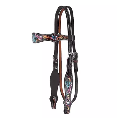 Circle Y Desert Feather Headstall  • $124.95