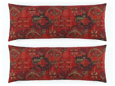 Set Of 2 Pillow Cover Kilim Rug Southwestern Bohemian Tribal Turkish Moroccan  • $30