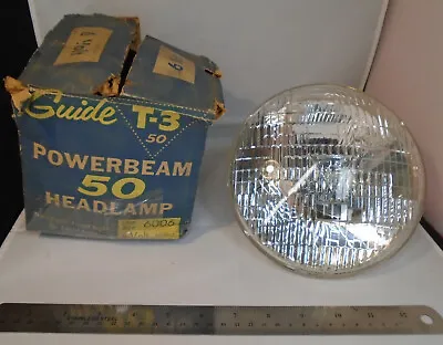 NOS GM 1950s Guide T-3 Powerbeam 50 Headlamp 6v Large High Low Beam Chevy Buick • $59