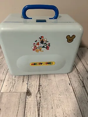 Vintage Mickey & Minnie Mouse Disney Bento Box Lunch Kit Made In Japan • $75