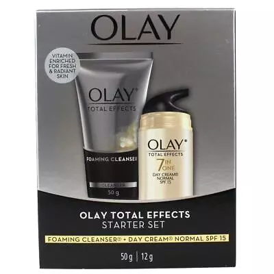 OLAY TOTAL EFFECTS STARTER KIT (FOAMING CLEANSER & DAY CREAM) X1 • $11.95