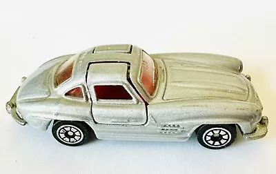 1988 Corgi Mercedes 300SL Gullwing: Gray W/red Interior Opening Doors 1/64 Toy • $15