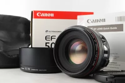 [Mint In Box] Canon EF 50mm F/1.2 L USM Lens W/Hood & Case From Japan #1163 • £777.43