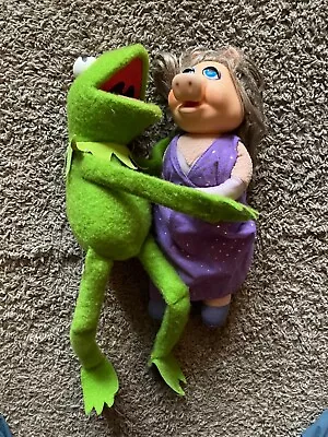 Vintage Fisher Price Kermit The Frog 850 & Miss Piggy Jim Henson Muppet Doll • $5