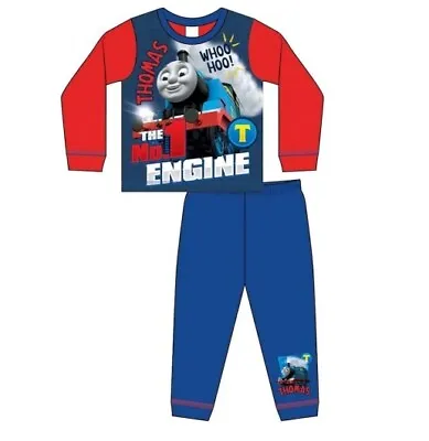 £6.99 • Buy Boys Kids Official THOMAS THE TANK ENGINE Character Long Sleeve Pyjamas PJs Set