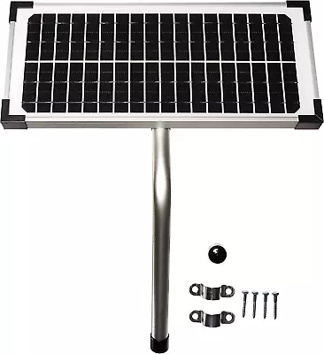 10 Watt Solar Panel Kit For Automatic Gate Openers 18 Volts Outdoor Black Cell  • $209.99