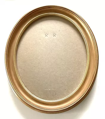 Vintage 1950s Oval Picture Frame Gold Tone Mid Century 8 X 10 Easel Back • $29.99