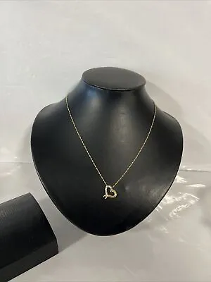 Ladies 18” Bonded 9ct Gold & 925 Silver Heart Necklace By Warren James • £32.95