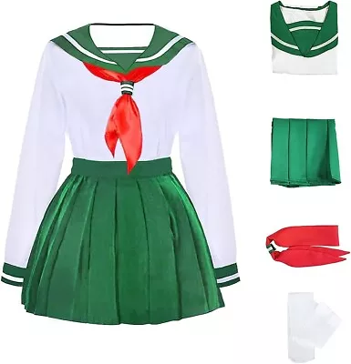 Japanese School Girl Costume - Kagome Higurashi Halloween Cosplay Outfit Small • $20