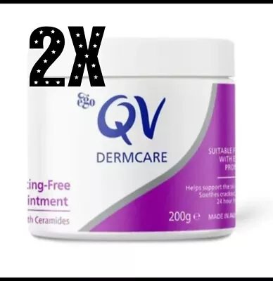2 X QV Dermcare Sting-Free Ointment 200g Tub With Ceramides WAS Intensive Ego • $29.99