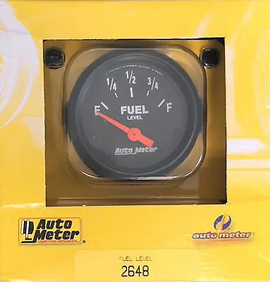 Auto Meter 2648 Z-Series Electric Fuel Level Gauge 0-30 Ohm GM 1965 And Older • $65.99