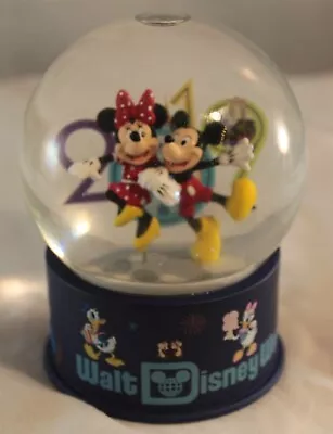 2019 Walt Disney Mickey And Minnie Mouse Water Globe 4 1/4  Tall  • $17.94