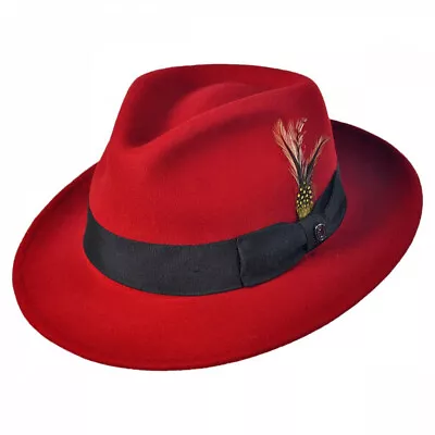 Jaxon Hats Pachuco Crushable Wool Felt Fedora Hat • $59.95