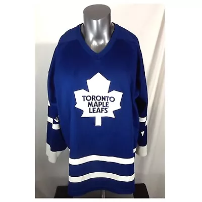 Vintage Toronto Maple Leafs Maska Air Knit Jersey Size XL Blue CCM NHL Hockey • $40