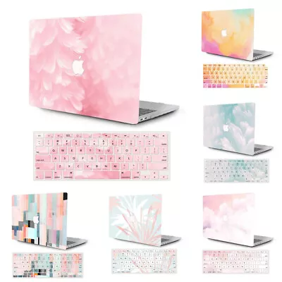 2in1 Pattern Hard Case Cover Shell+Keyboard Skin For MacBook Pro 13 14 15 DK12 • £17.99