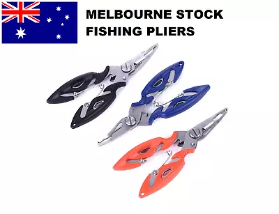 $7.65 • Buy Fishing Pliers Scissors Line Cutter Braid Split Ring Tool Lip Grip TACKLE