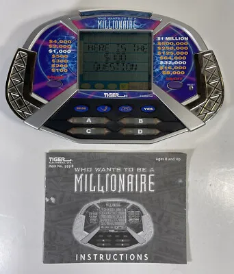 £9.57 • Buy Vintage 2000 Tiger Electronics Who Wants To Be A Millionaire Handheld  W/ Manual