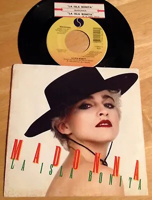 Madonna 45 La Isla Bonita / La Isla Bonita (instrumental)  W/ts  W/PS • $2.50