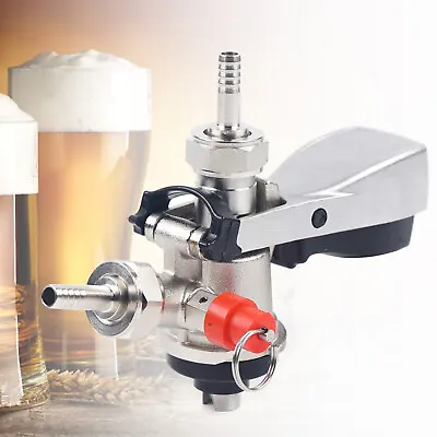 S Type Sanky Beer Keg Coupler Dispenser Keg Taps Coupler Connector Stainless • £21