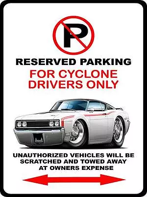 1968 1969 Mercury Cyclone Spoiler Muscle Car No Parking Sign NEW • $19