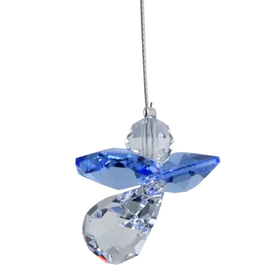 £7.99 • Buy Sapphire September Birthday Crystal Guardian Angel Hanging Charm Birthstone Gift