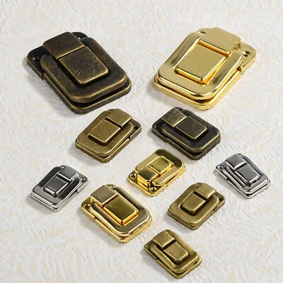 5Pcs Jewelry Chest Wooden Box Suitcase Case Trunk Toggle Hasp Latch Catch Clasp • $8.24