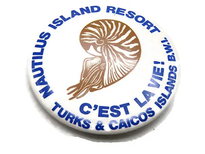 Nautilus Island Resort Button Turks & Caicos Islands B.W.I. • $17.99