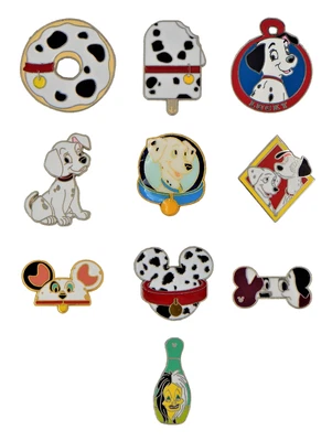 $10.95 • Buy 101 Dalmatians Themed 5 Pin Set Walt Disney World Park Trading Pins ~ Brand NEW