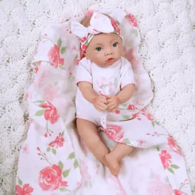 Paradise Galleries Newborn Baby Doll 16  Reborn Preemie Swaddlers: Rose Petal • $69.99