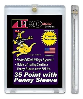 NEW Pro-Mold MH35S ONE TOUCH MAGNETIC Regular Card 35PT Penny Sleeve Holders • $5.99