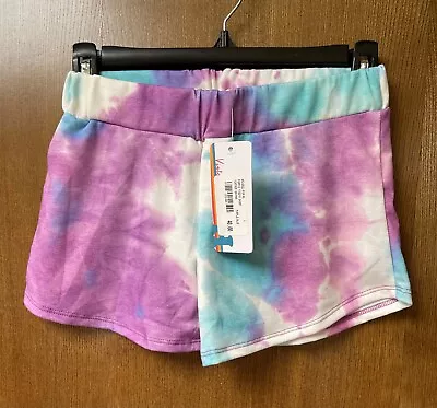 $40 Vintage Havana Purple/turquoise Tie Dye Girl's Shorts Size L • $26