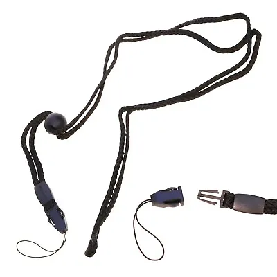 2 X Quick Release Neck Strap Lanyard - Cord Style - Adjustable Length - ID Pass • £2.89