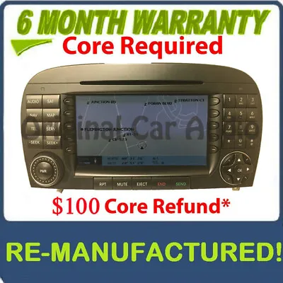 REMAN 2005 - 2008 Mercedes Benz SL Class OEM W230 Radio Navigation GPS CD Player • $1051