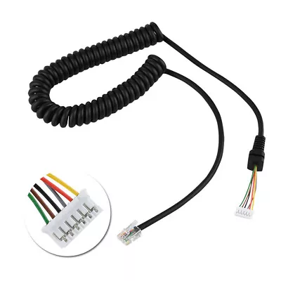 Speaker Mic Coil Cable Cord Yaesu MH-48A6J MH-42B6J FT-7800R FT-8800R FT-8900R • $5.90