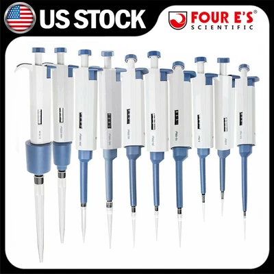 $29.99 • Buy 0.1ul-10ml Single Channel Pipettors Adjustable Micropipette Lab Volume Pipette