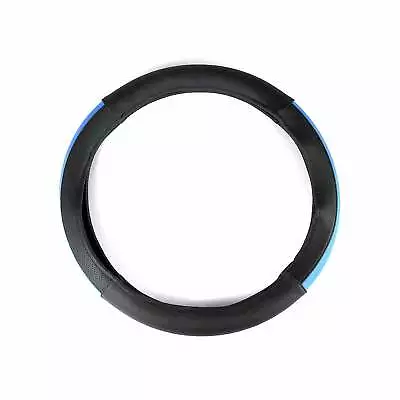 For Honda 15  Steering Wheel Cover Half Moon Blue Breathable Anti-Slip Leather • $29.99