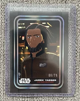 2023 Topps STAR WARS Flagship JAREK YAEGER BLACK BASE Parallel Card #6/25 RARE • $12.99