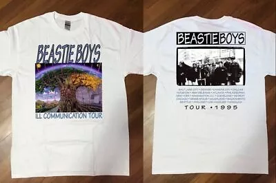 Beastie Boys Vintage 1995 Ill Communication Tour *2Side T-Shirt White Cotton Tee • $33.99