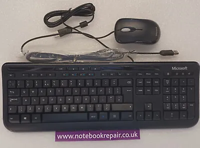 £22.99 • Buy Microsoft Wired Desktop 600 Keyboard & Mouse Set For Business 3J2-00002 - NEW