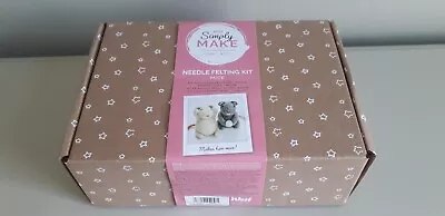 Simply Make Needle Felting Kit Mice. Makes 2 Mice. New But Box Is Not Sealed • £2.20