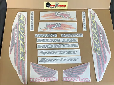 $79.99 • Buy Honda 300ex Plastics Stickers Decals Oem Replace Fender Red Black Yellow D