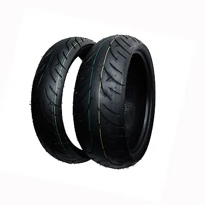 Front + Rear Motorcycle Tires Set 190/50-17 & 120/70-17 190 50 17 And 120 70 17 • $569.90