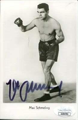 Max Schmeling Heavyweight Boxing Champ HOF Signed Autograph Photo JSA • $49.99