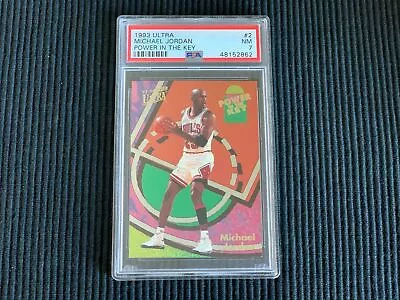 1993/94 Fleer Ultra #2 Michael Jordan *power In The Key Psa 7 Nm*  Bulls • $219.99