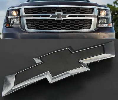 2015-2020 Chevrolet Tahoe Suburban Black Front Grille Bowtie Emblems 84722856 • $38.89